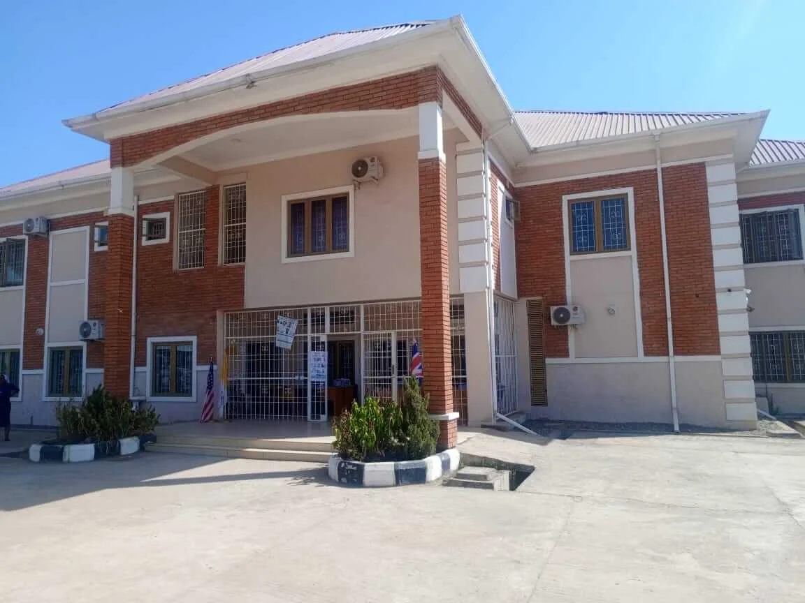 Exterior view of Holy Child College campus building
